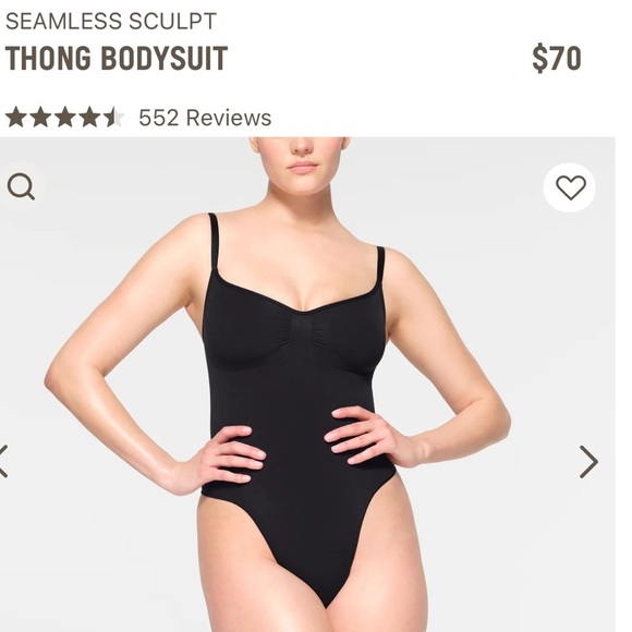 SKIMS Shapewear Bodysuit Seamless Thong Bodysuit New L/XL - Picture 6 of 6